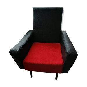 fauteuil skai noir rouge