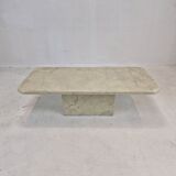 Table basse en marbre italien, années 1970