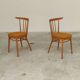 Pair of wooden dining room chairs by Tatra Pravenec 1960