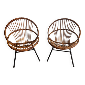 1960s shell armchairs