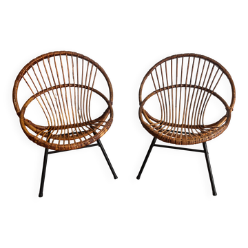 1960s shell armchairs