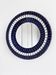 Vintage Danish round mosaic wall mirror, marked B. J. H. Moller, 1970s