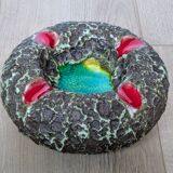 ceramic ashtray – France, 1960s – volcanic enamel