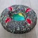 ceramic ashtray – France, 1960s – volcanic enamel