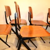 Industrial dining chairs by Marko, model Compass Leg