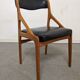 Series of 6 Scandinavian teak chairs from the 50s/60s