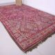 Vintage Moroccan Rug 203 x 340 cm - Moroccan Rug Purple - Berber rug Old