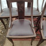 6 art deco period dining chairs