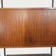 Vintage Italian modular bookcase in teak, metal and melamine