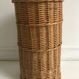 Umbrella holder, braided wicker