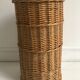 Umbrella holder, braided wicker