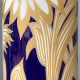 Set of 2 Royal Bavarian Echt Cobalt Porcelain Vases