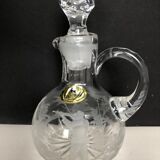 Engraved bohemian crystal carafon