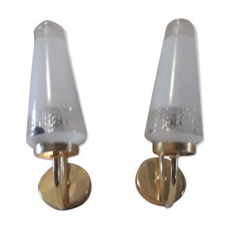 Duo sconces years 50/60