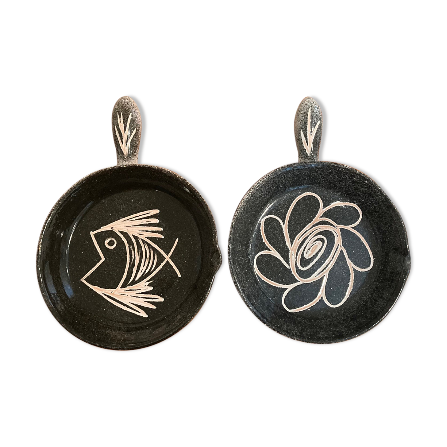 Set of two ceramic cups Vallauris Voltz