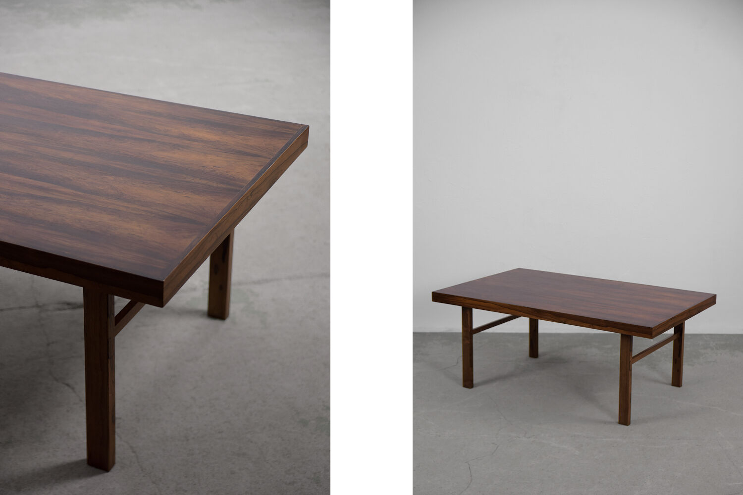 Rosewood mid century colonial modern coffee table, 1960s