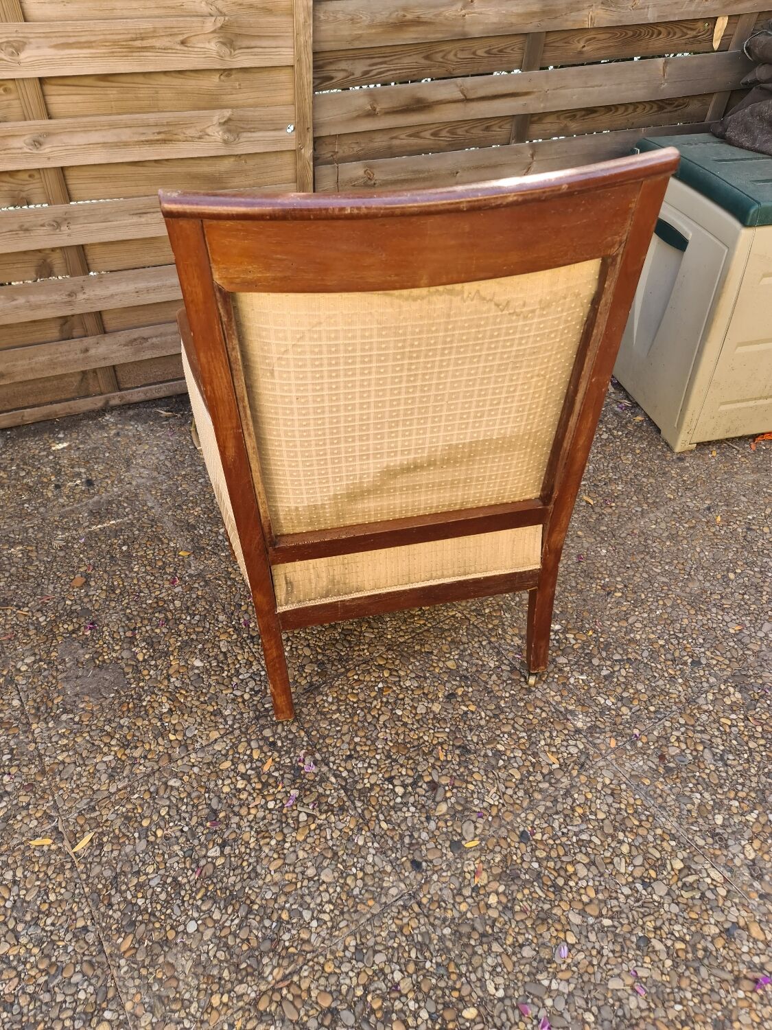 Empire style armchair in mahogany