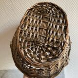 Brown wicker basket