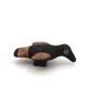 Black and brown folk bird in ceramic, Mexico Peru 1970s