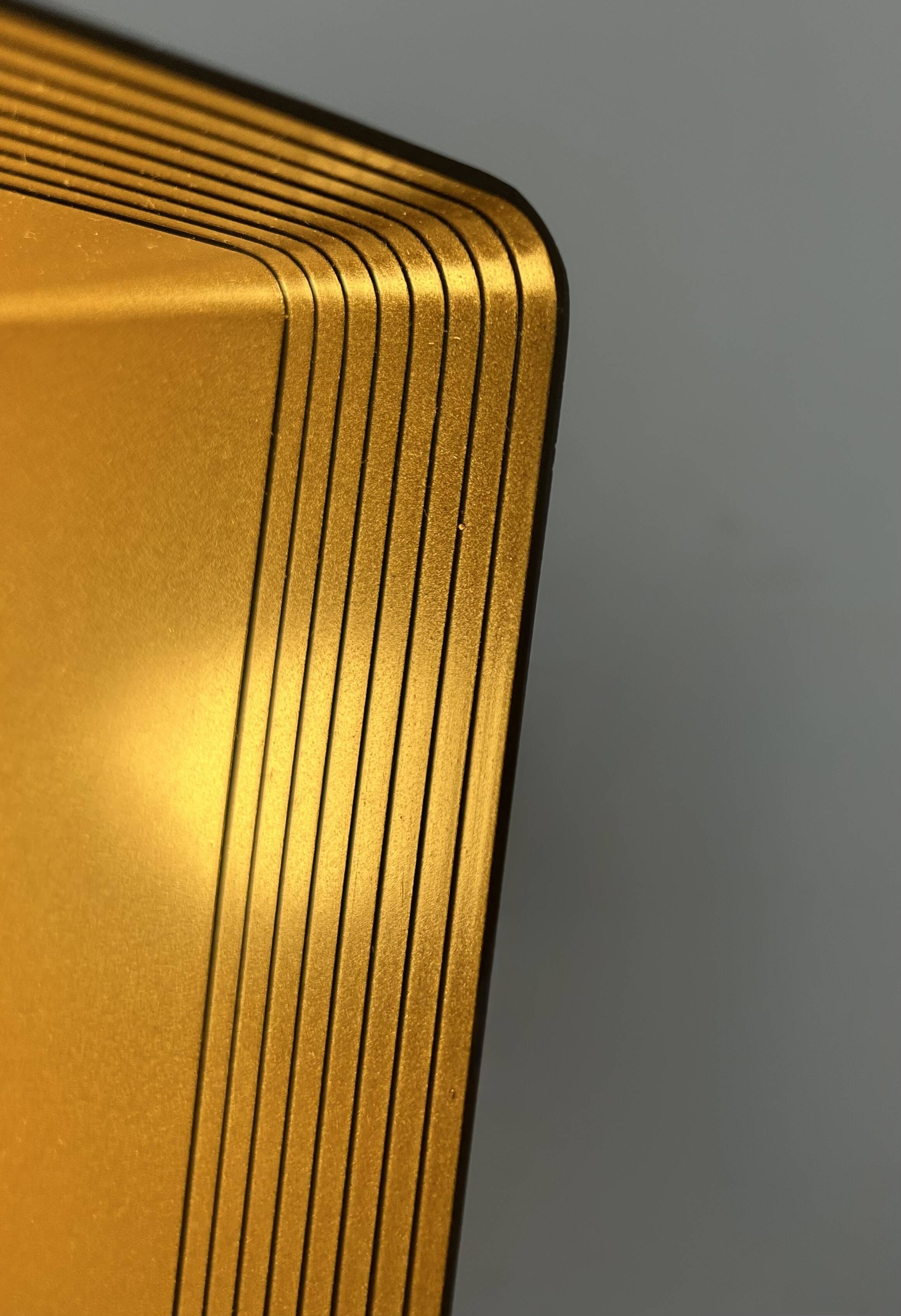 Vintage RAAK wall light, P1445, metal and brown ABS, Netherlands, 1970