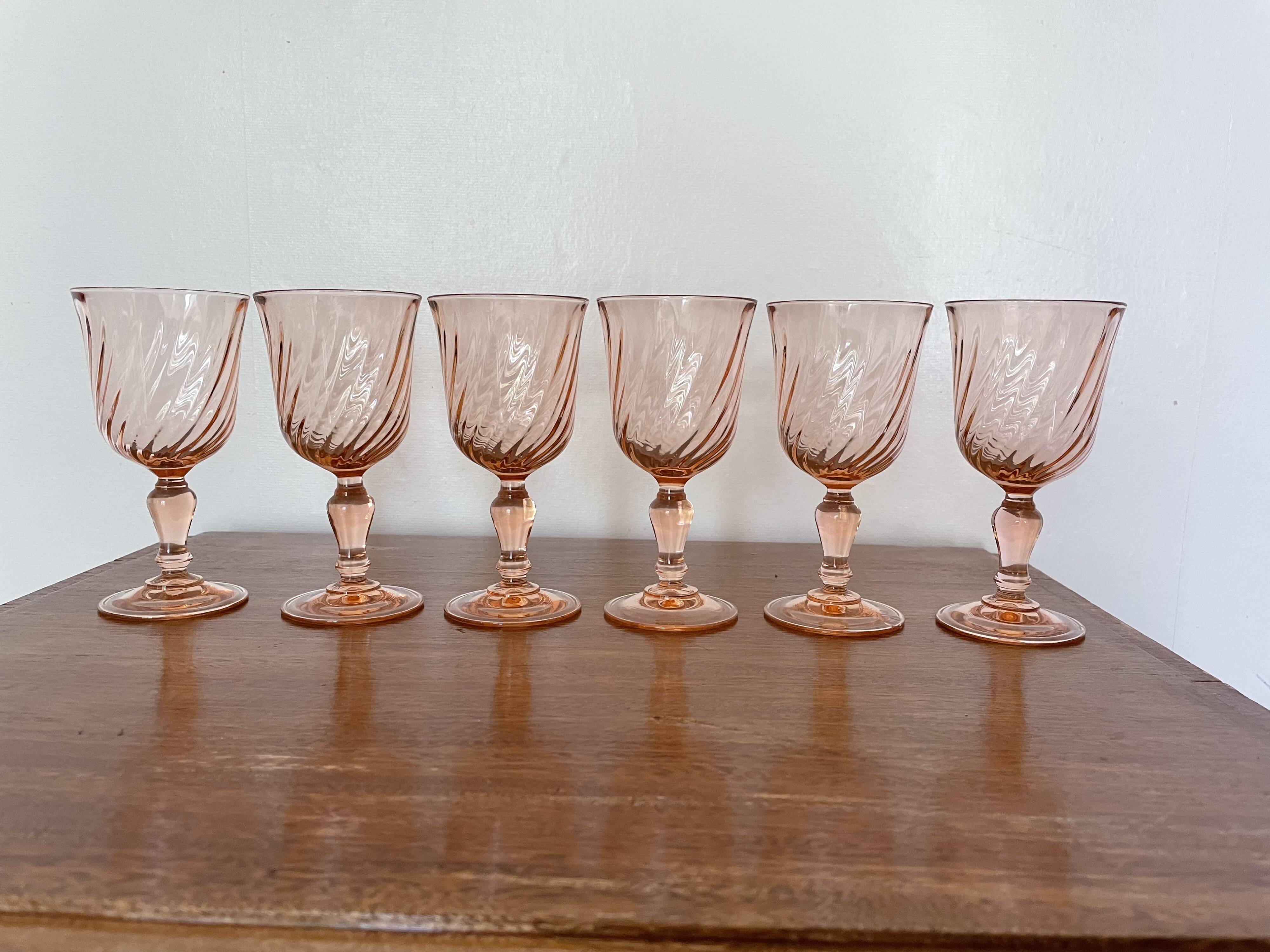 Rose liqueur or port glasses Rosaline d'Arcoroc