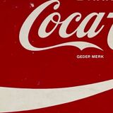 Double-sided metal plate coca cola