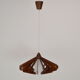 Suspension en bois du milieu du siècle/drevo humpolec, tchécoslovaquie, années 1970