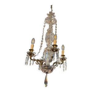 Lustre 4 feux en crsital - baccarat
