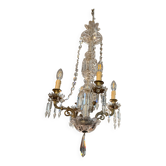 Lustre 4 feux en crsital Baccarat