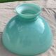Mint green opaline globe for lamp or vintage kerosene lamp