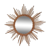 Rattan sun mirror 1960, 55 cm