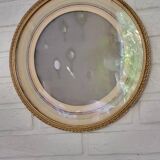 Round gilded wooden frame