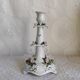 Ornamented porcelain candle holder