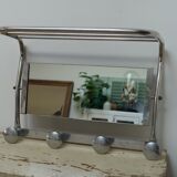 Mirror wall coat rack