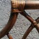 Headboard rattan 2 places vintage 154 x 106 cm.