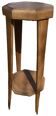 Large octagonal Art Deco marquetry stand. Spacer shelf-Wood fillet decorations 20