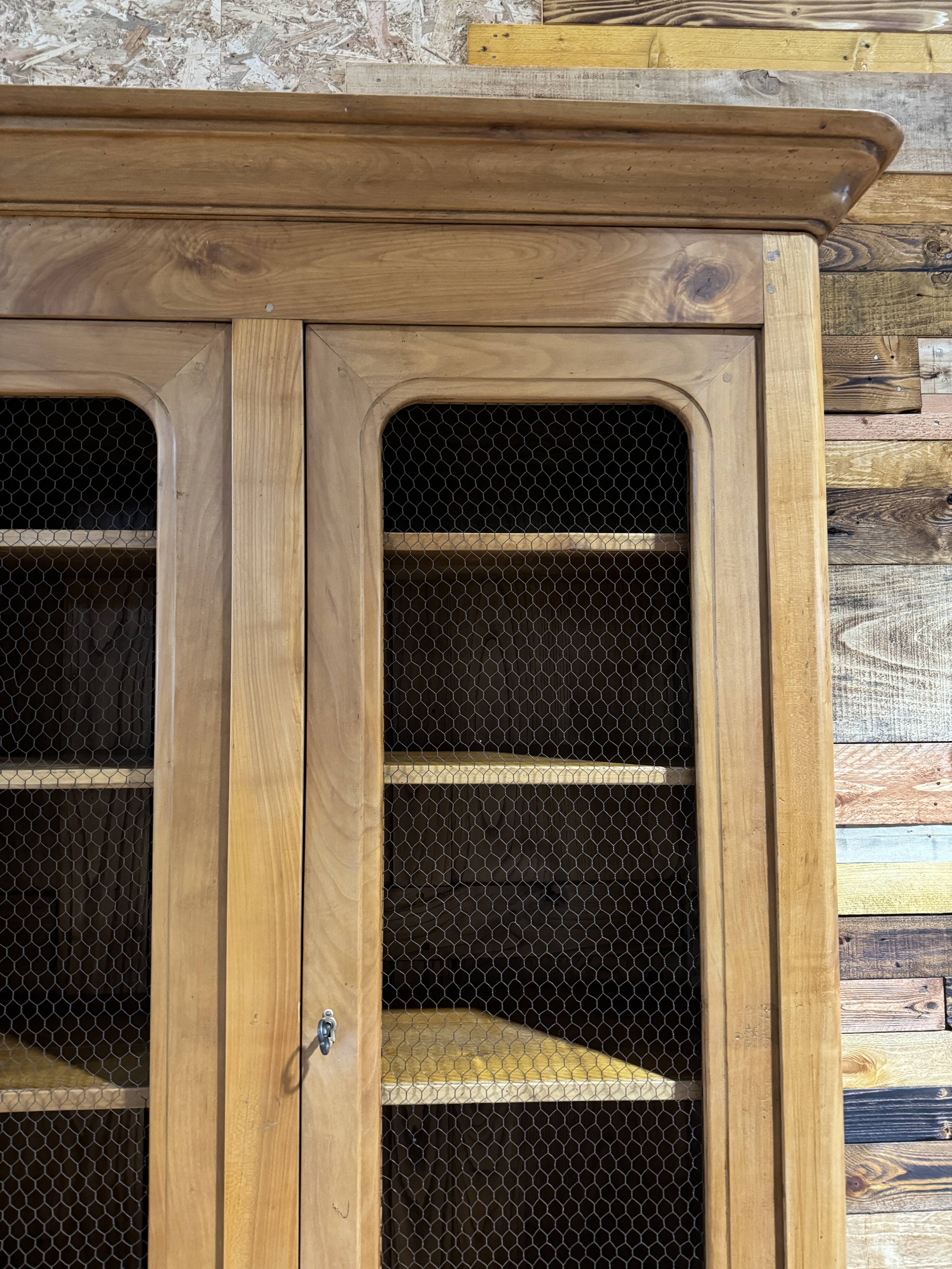 Large cherry wood bookcase