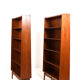 Pair conical Danish Bookcases in Teak by Johannes Sorth