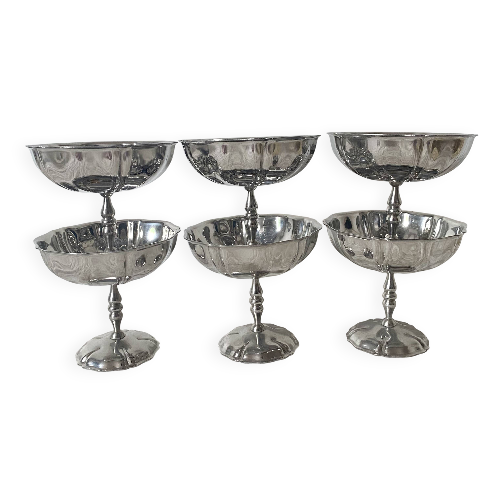 Vintage stainless steel cups