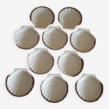 Set scallops - Ceramics - 80s