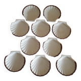Set scallops - Ceramics - 80s