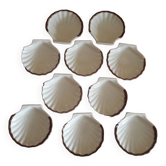 Set scallops - Ceramics - 80s
