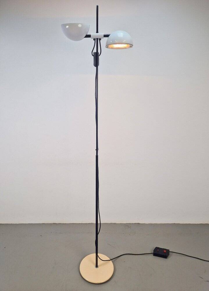 Vintage White Floor Lamp from Valenti Milano, Italy, 1970s