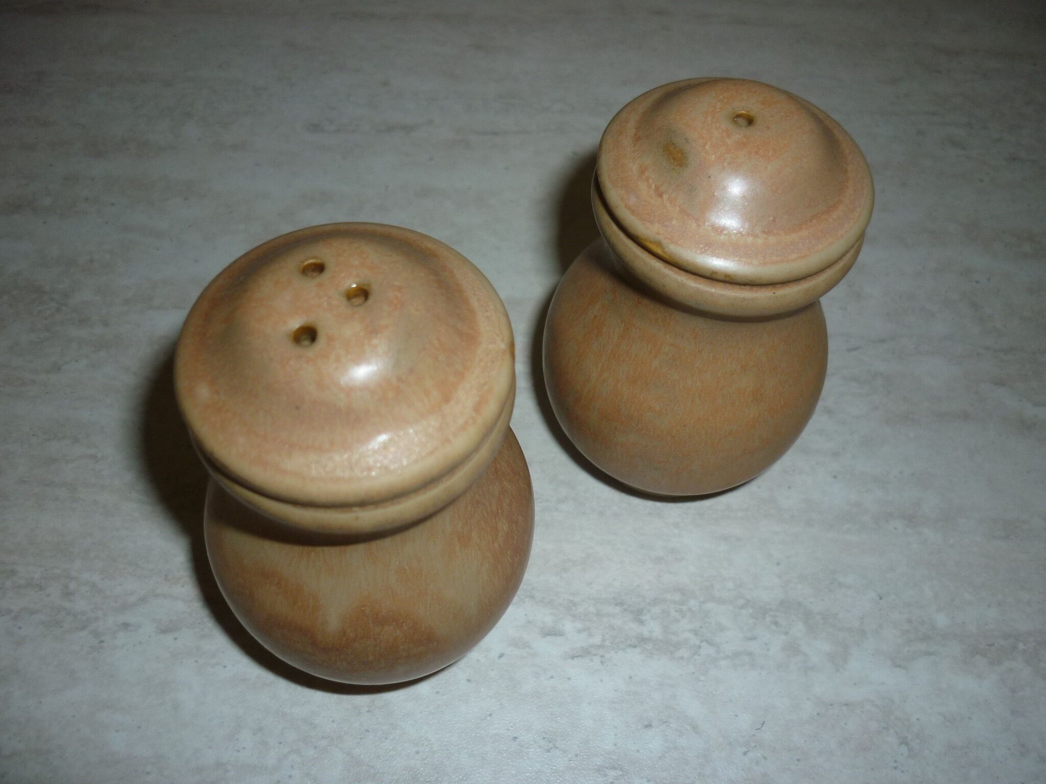 Sandstone salt and pepper shaker