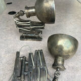 2 accordion scissors wall lights Cheoma in silver metal