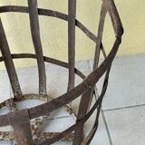 Metal basket for dame-jeanne