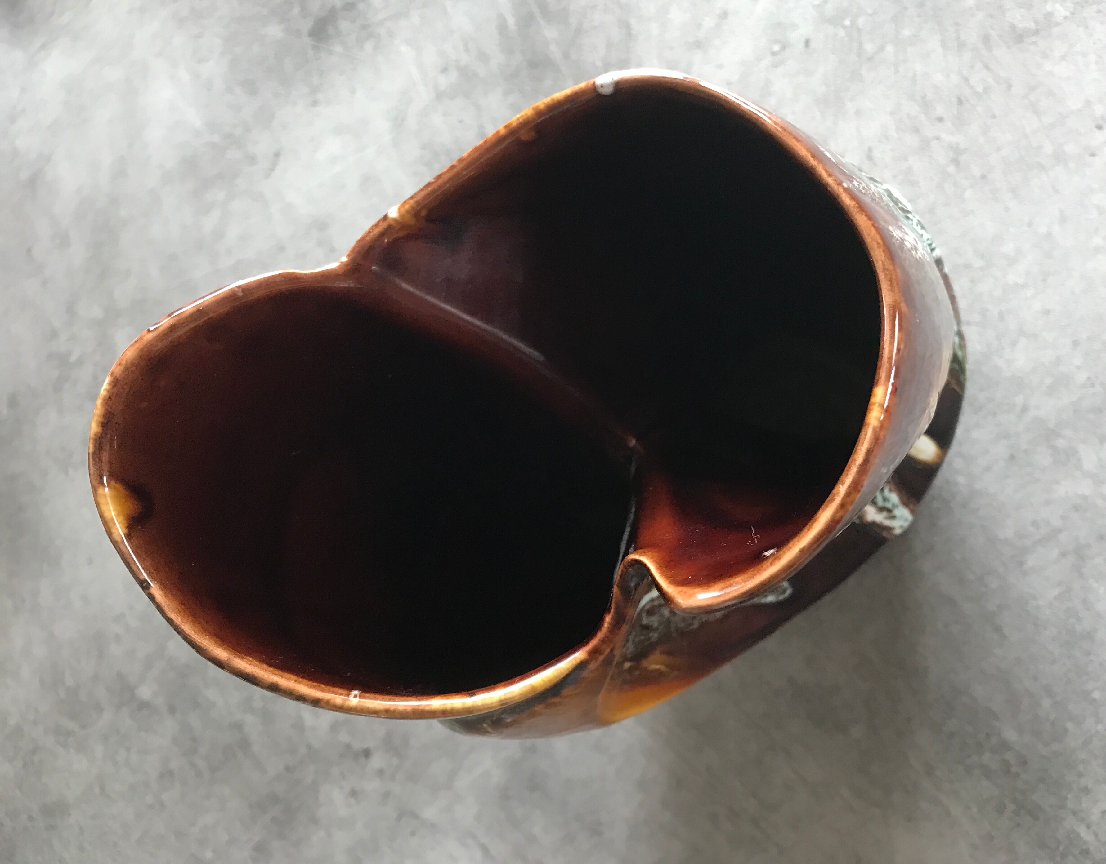 Large vase in artistic enamelled CERAMIC of VALLAURIS 22,7 cm