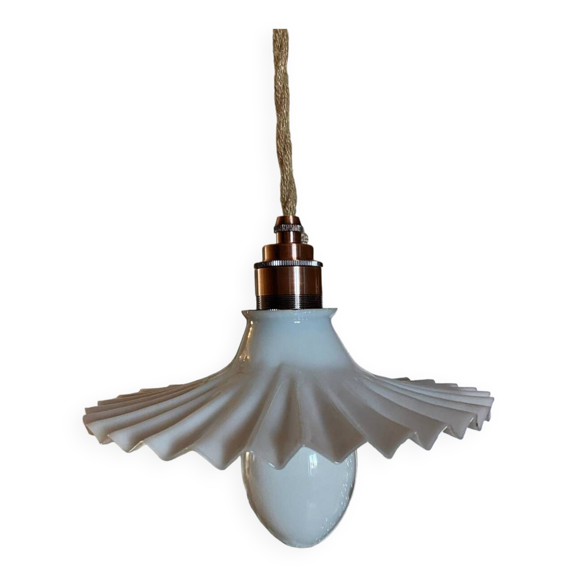 Suspension vintage upcyclée