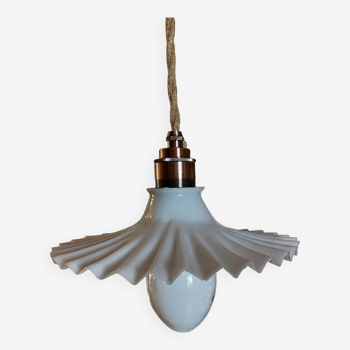 Upcycled vintage pendant light