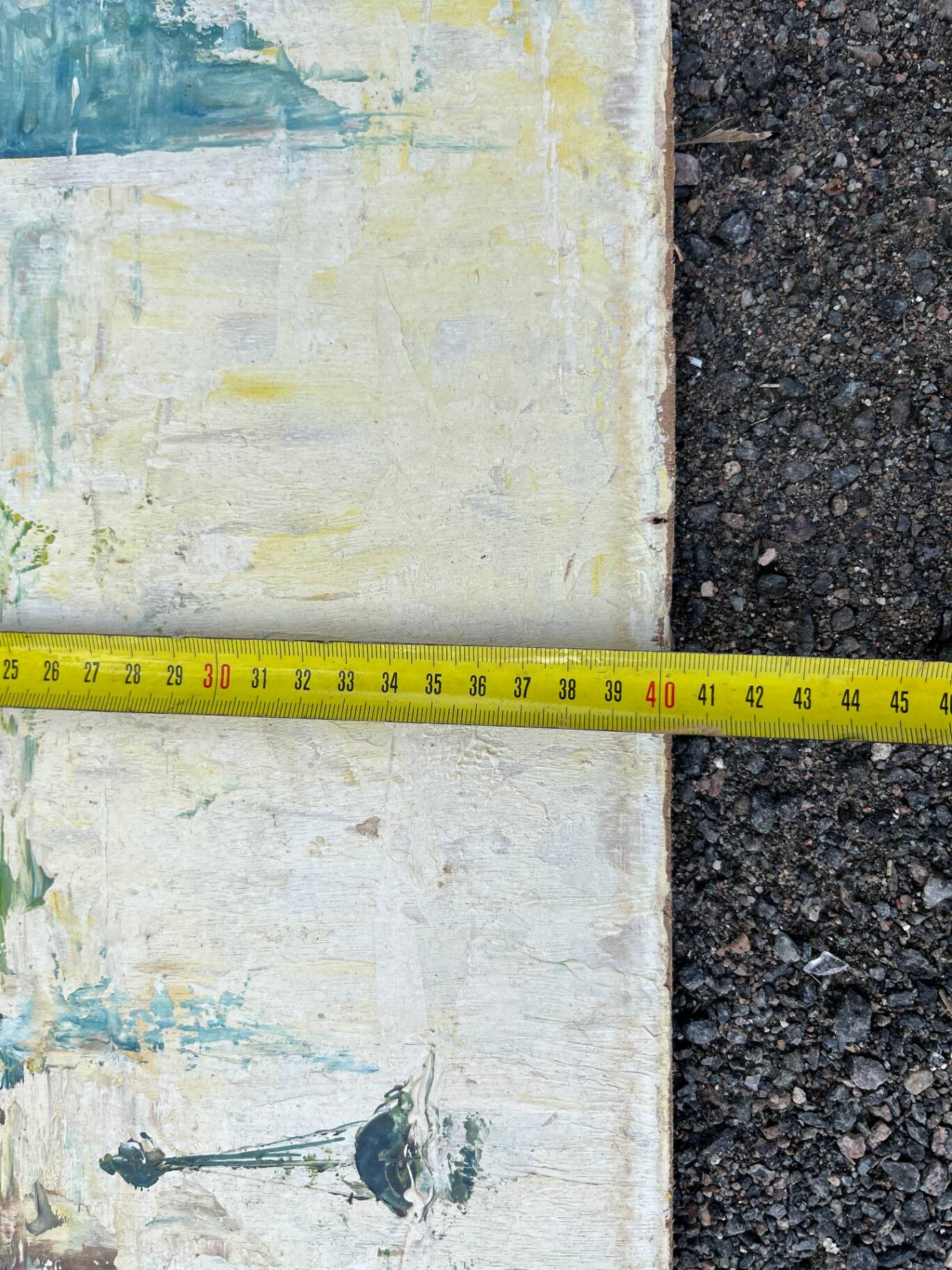 Animated view of a table with sailboats, signed.